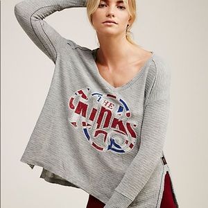 Free People The Kinks Thermal Tee (SMALL)